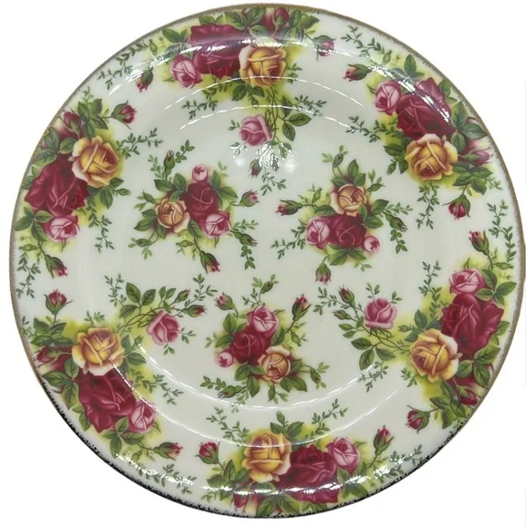 SALAD / DESERT PLATE RARE 1999 ROYAL ALBERT CHINA OLD COUNTRY ROSES CLASIC III - Picture 1 of 9